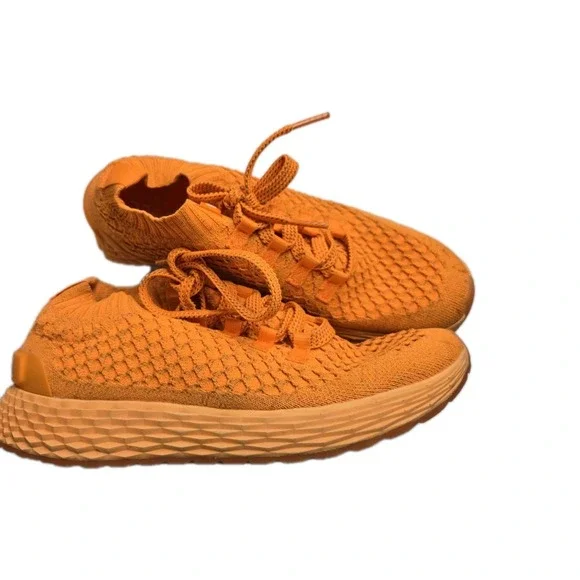 NOBULL Allday Knit Neon Orange Running Sneakers Workout Gym Mens 7.5 US Womens 9 - Picture 6 of 12